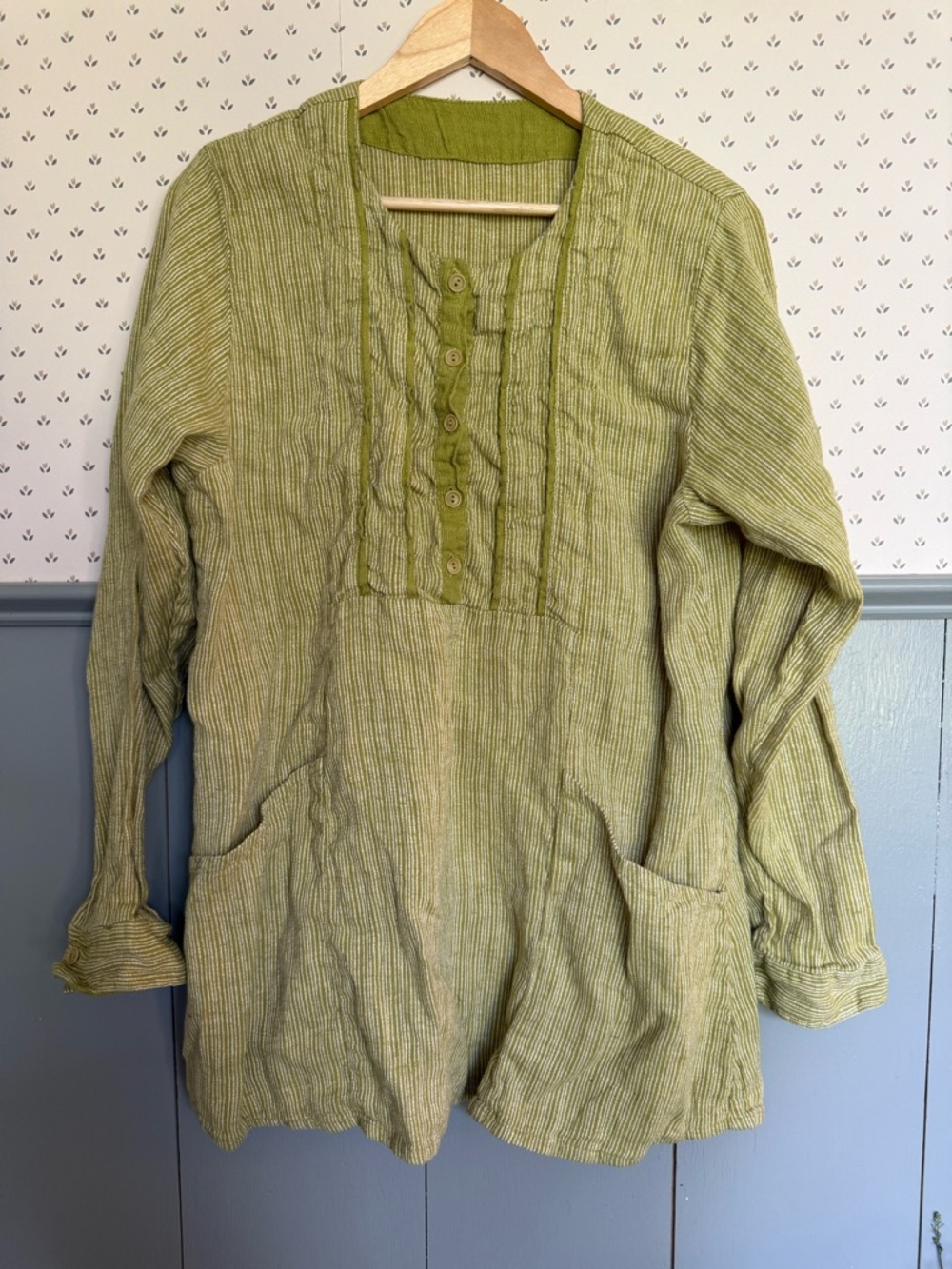 100% linen Boho Women's Tunic Shirt